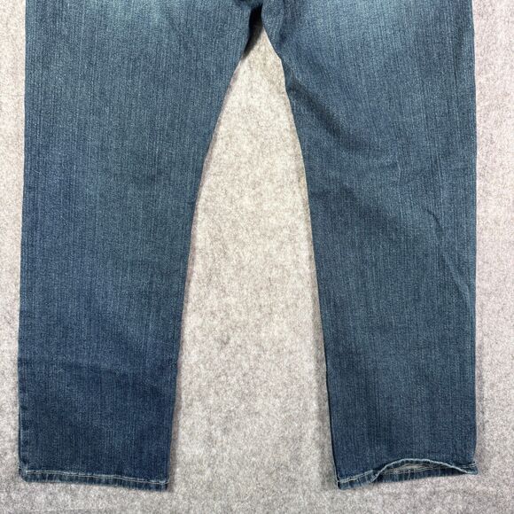 Ariat Legacy M4 Relaxed Boot Cut Jeans Mens 30x30 Blue Denim Work Wear Western - Picture 15 of 16